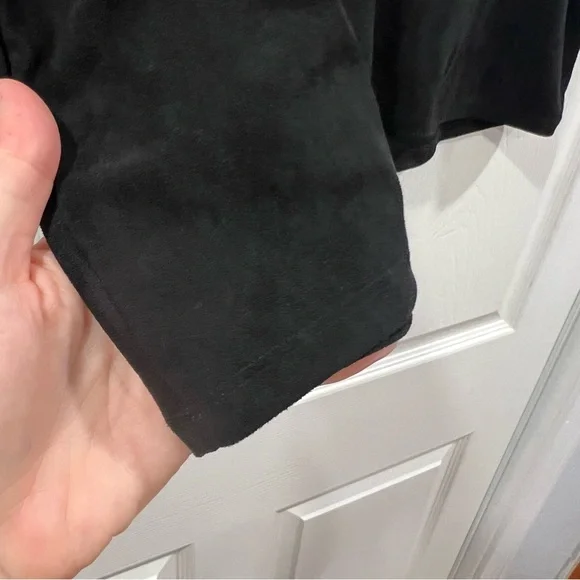 Klassy Network Faux Suede Mini Skirt/Skort with Built In Shorts Black XL NWT - Picture 3 of 8